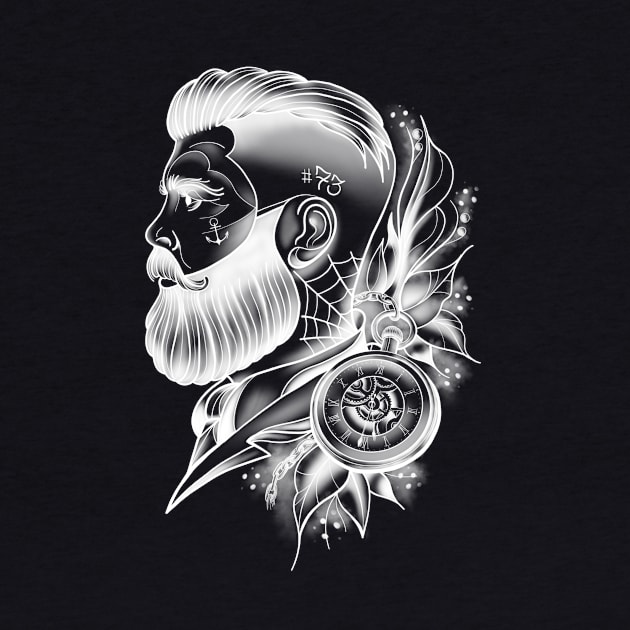 bearded gentleman by Fabio Galuppi Ink